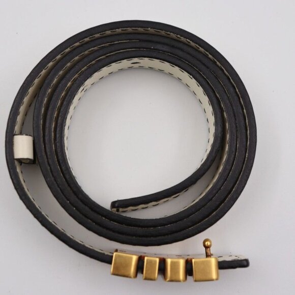 Christian Dior D-fence Defence Belt Leather Ivory-toned Gold Hardware Logo main image 4